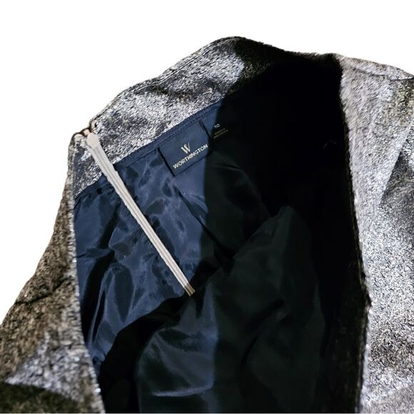 Women's WORTHINGTON Metallic Skirt Size 10 - Picture 4 of 4